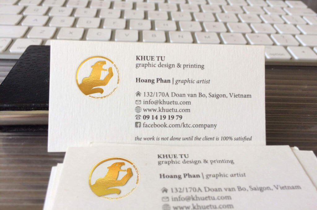 KHUE TU - Foil Printing Business Card - Design & Printing